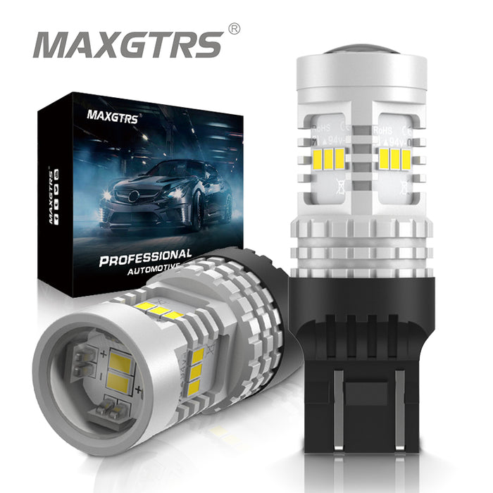 LED Car Lights Bulb  MAXGTRS - 2× T20 1157 P21/5W T25 LED 3157 3156 LED W21 /5W 7443 LED BAY15D LED Car Turn Signal DRL Bulb Brake Lights Auto Reverse  Lamps — maxgtrs