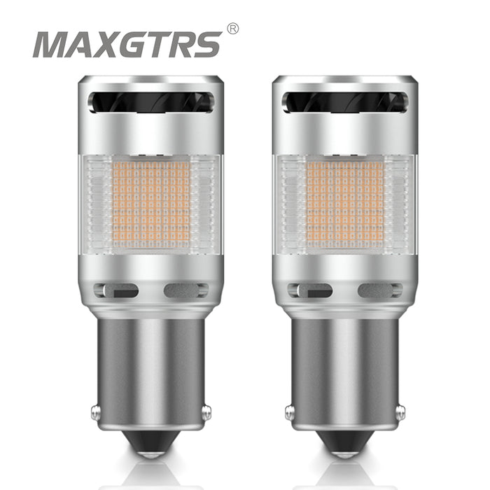 2 Pz BAU15S LED Canbus Ambra 1156 PY21W BA15S P21W Lampadina A LED Error Free No Hyperflash Indicatore Di Direzione Per Auto Lampada Arancione - Foto 3