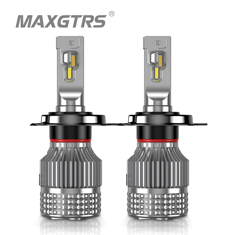 LED Car Lights Bulb MAXGTRS 2× 3Colors Switch Car LED Bulb