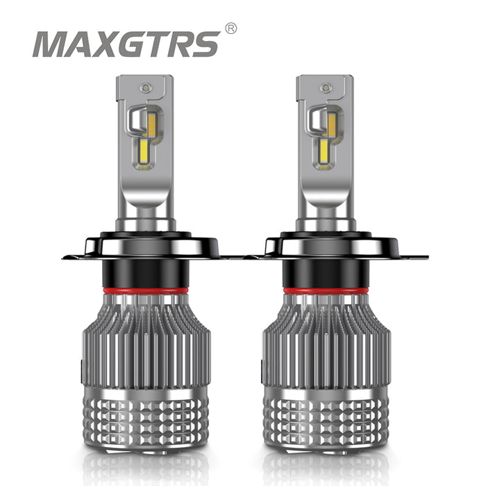 LED Car Lights Bulb  MAXGTRS - 2× 3-Colors Switch Car LED Bulb Headlight  Fog Light H1 H4 H7 H8/H9/H11 9005 HB3 9006 HB4 9012 6000K 3000K 4300K Warm  White Gold 3 Colors — maxgtrs