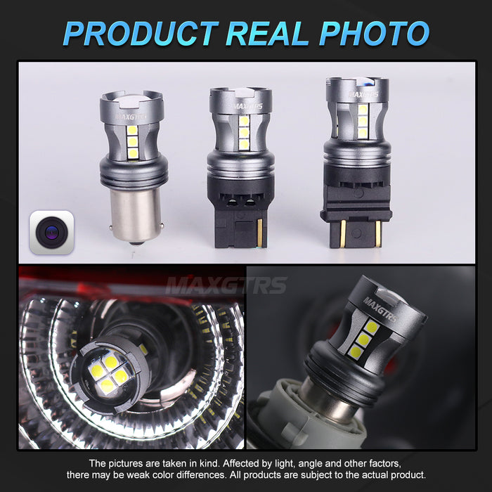 2x P21W BA15S 1156 7440 7443 LED Light Bulb T20 7506 BAY15D 1157 P21/5W LED Bulbs DRL Car Parking Position Reverse Lights