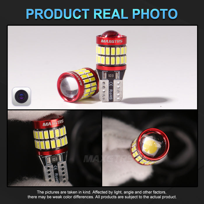 2x Flash T10 LED W5W Car Side Interior lights 12V Super Bright Bulb 3030 Chips 194 168 Auto White 6000K Parking Marker Lamps