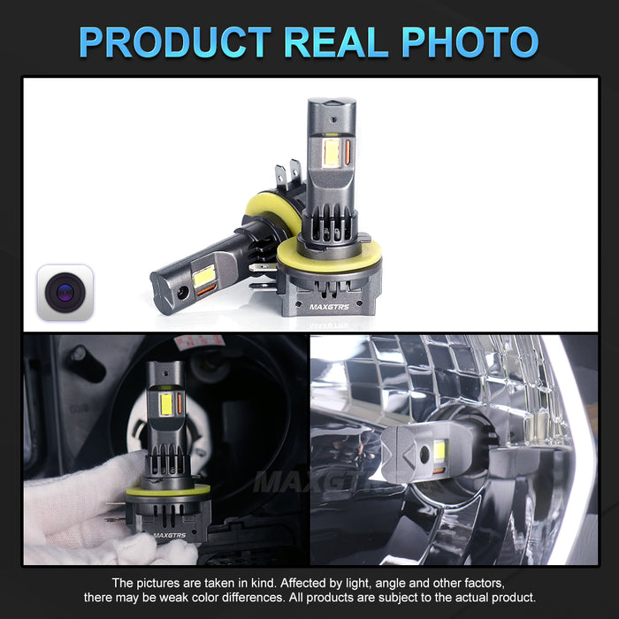 2x H8B H9B H11B LED Headlight Fog Bulb For Kia Hyundai ‎Fiesta Corsa Optima Sportage Forte Soul Elantra Santa Fe Sonata