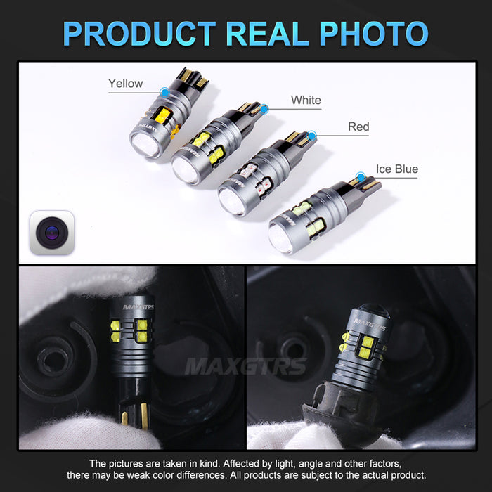 2x W5W T10 LED CANBUS No Error 5W5 12V 8W Car Interior Side Light 194 XBD Auto Front Side Marker Light Reverse Bulb