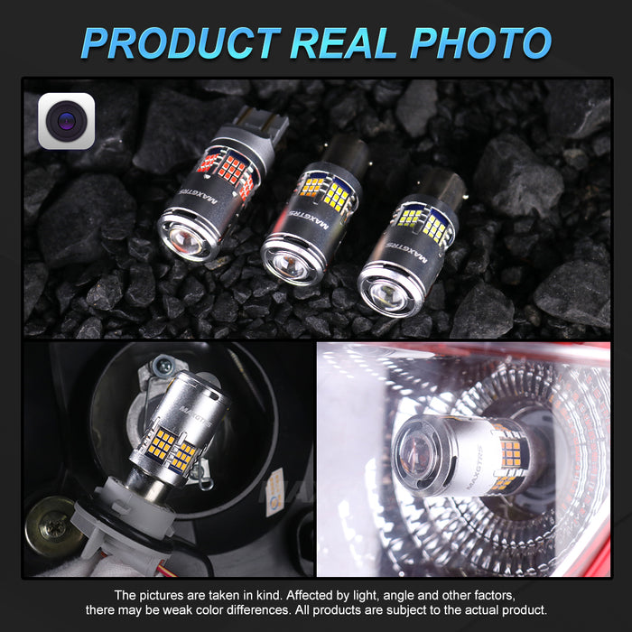 2× 1156 BA15S BAU15S PY21W T20 7440 W21W T25 3157 3156 LED Bulbs CANBUS No Error Turn Signal Hyper Flash Light with Fan