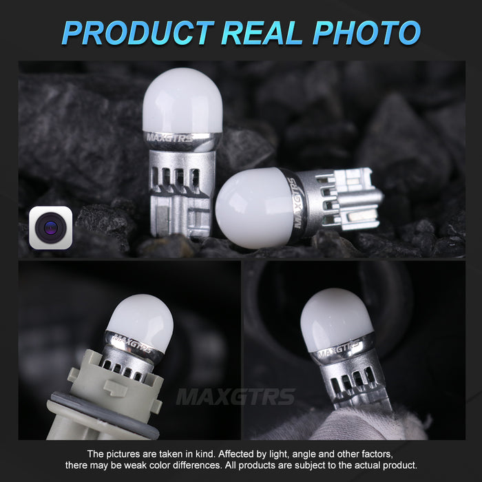 2x T10 LED W5W Car Side Interior lights 12V Reading Bulb 3030 Chips 194 168 Auto White Red Yellow Parking Marker Dome Lamps