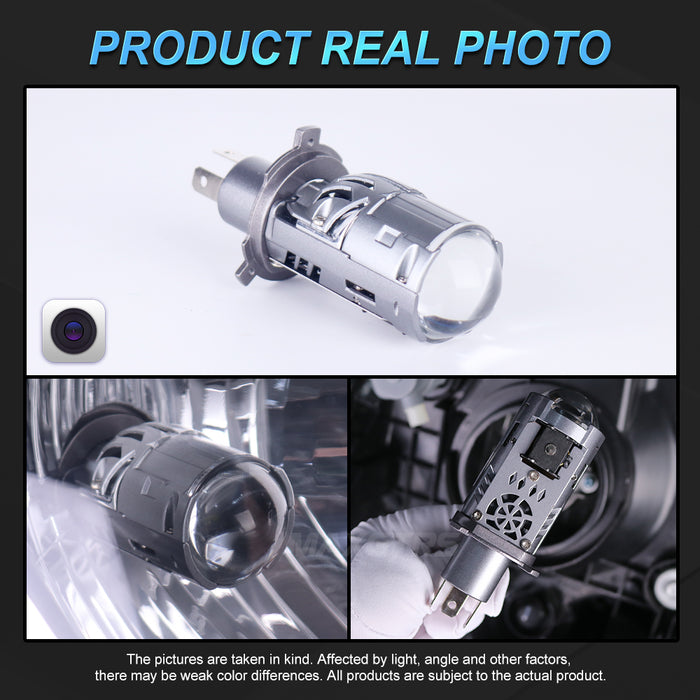 Ultra Bright H4 Bi-LED Mini Projector Lens 26000LM Car Headlight 9003 HB2 CANBUS Auto Hi/Lo Beam Bulb For Automotive Motorcycle