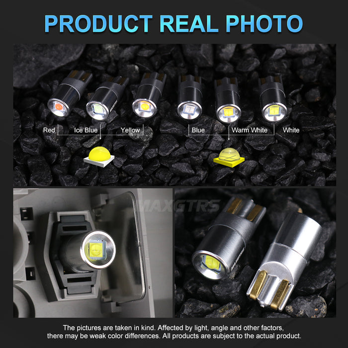 2x Super Bright T10 LED W5W 3535 Chips Car Side Interior lights Bulb 194 168 Auto White/Yellow/Red Parking Marker Dome Lamps