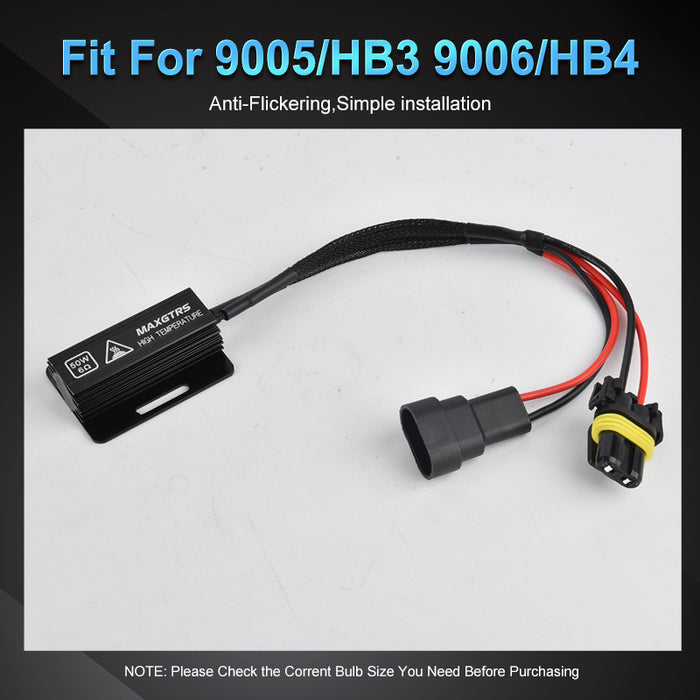 2× 50W Load Resistor Car LED Decoder Canbus Error Free For H7 H8 H11 H4 9005 9006 HB3 HB4 Car Lights Accessories