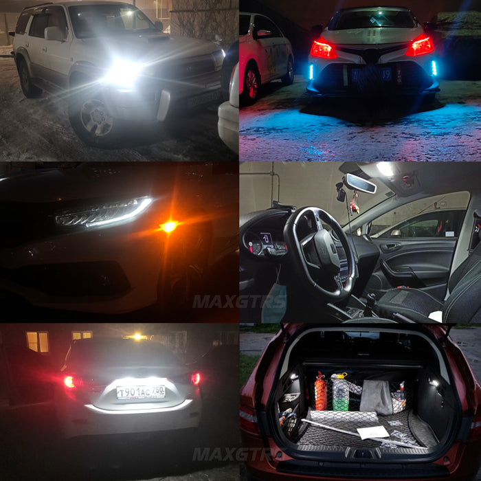2× T10 194 168 LED W5W LED Bulbs Canbus License Plate Car Sidemarker Parking Width Interior Dome Light Reading Lamp