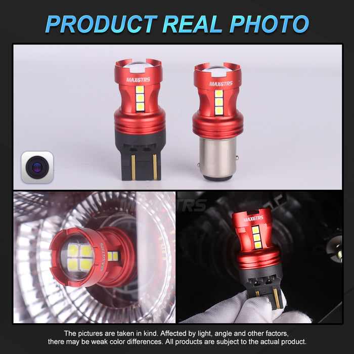 2x Strobe P21W BA15S 1156 7440 7443 LED Light Bulb T20 7506 BAY15D 1157 P21/5W LED Bulbs DRL Car Parking Brake Tail Lights