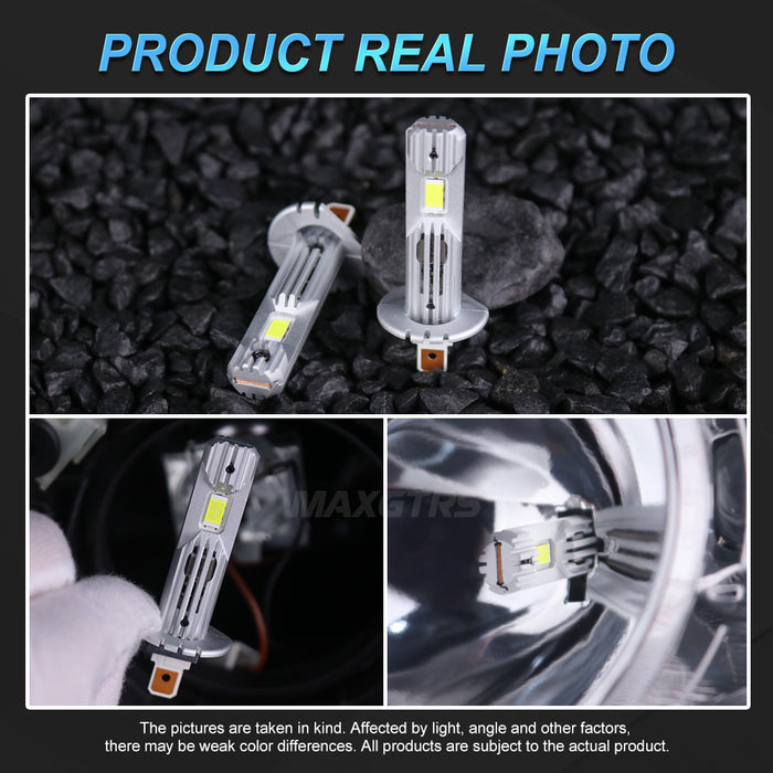 2× H1 Auto lights Car Led Bulbs 3570 Chip 6500K/4300K Wireless Fog Lamp Car Headlight