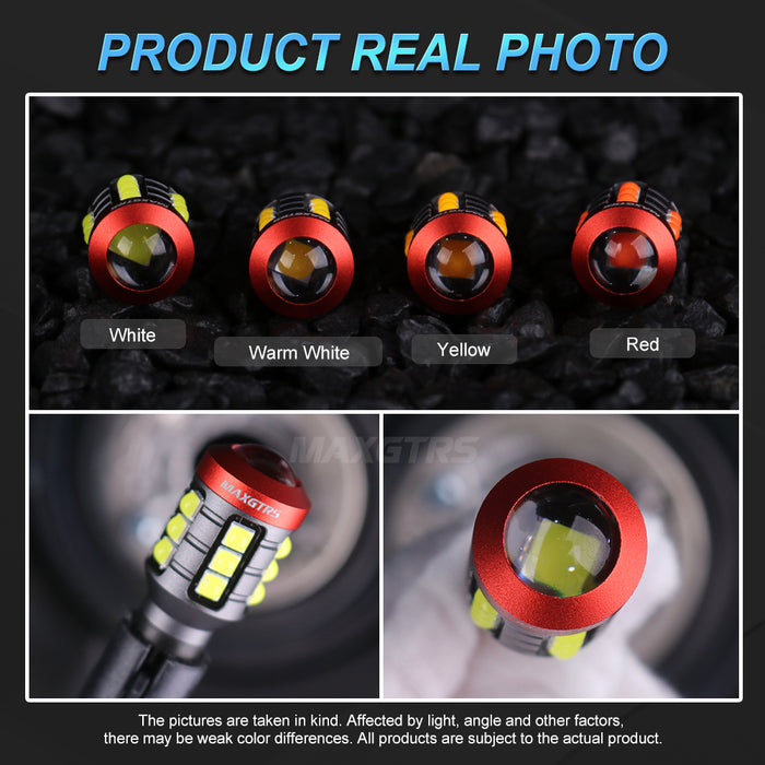 2x T15 W16W LED Bulb Canbus 921 912 For Toyota Land Cruiser 80 100 200 Prado 120 150 FJ Vehicle Car Reverse Backup Lights Lens