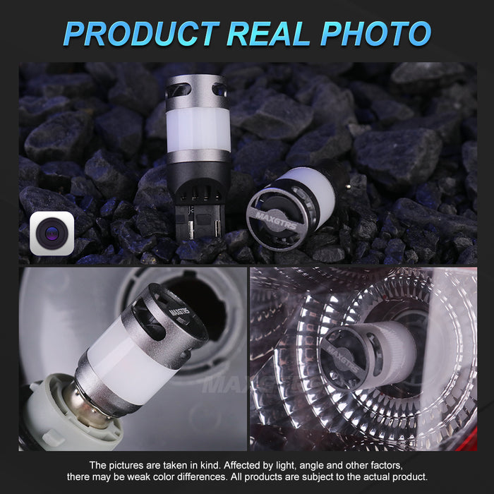 2× T20 WY21W 7440 Bau15s PY21W Amber Yellow 1156 BA15S P21W Canbus LED Turn Signal Light Bulb Anti Hyper Flash Indicator Lamp