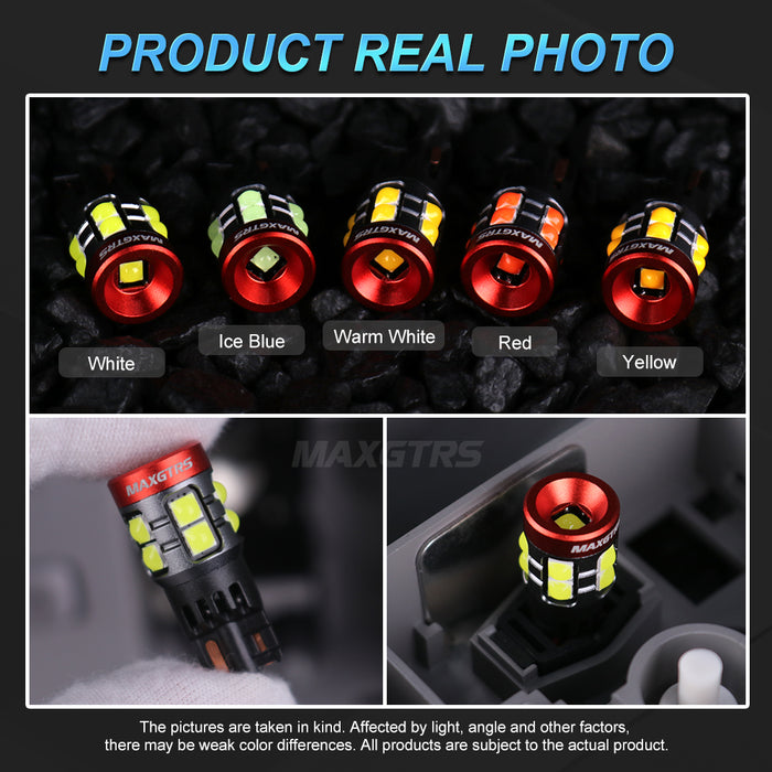 2x W5W T10 194 Canbus No Error 3030 SMD For Car Interior Parking Position Lamp Map Dome Door Trunk Glove Box Lights 6500K White 12V