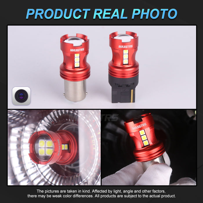 2x Strobe P21W BA15S 1156 7440 7443 LED Light Bulb T20 7506 BAY15D 1157 P21/5W LED Bulbs DRL Car Parking Brake Tail Lights