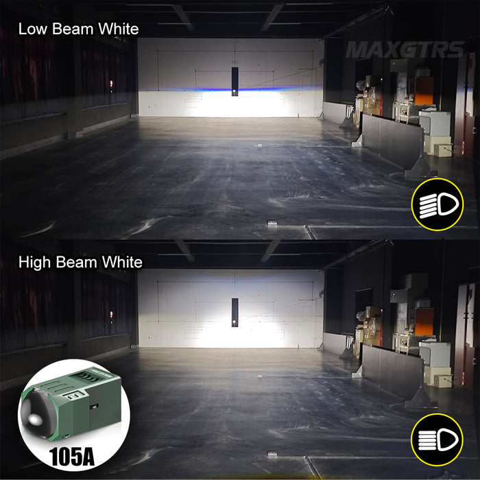 2× Bi Led Module 1.5 Inch Matrix Bi Led Projector Retrofit Headlight High Low Beam for 12V Car Motorcycle Auto Accessories