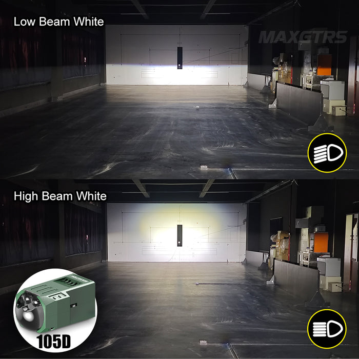 2× Bi Led Module 1.5 Inch Matrix Bi Led Projector Retrofit Headlight High Low Beam for 12V Car Motorcycle Auto Accessories