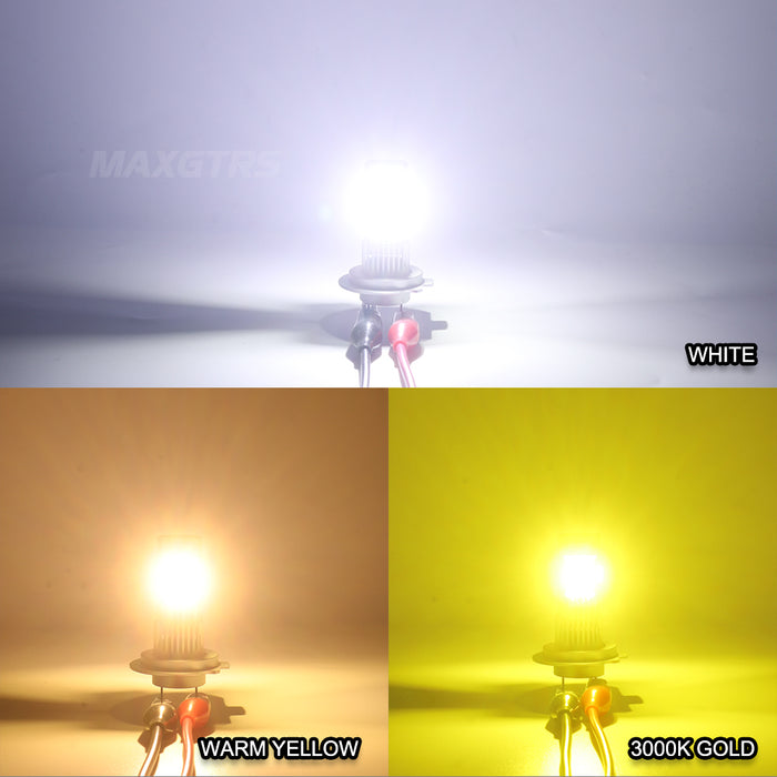 2× Turbo H7 LED Front Headlight Bulbs 28000LM CANBUS Mini Size H7 LED High Low Beam Vehicle Lighting 6500K White 12V