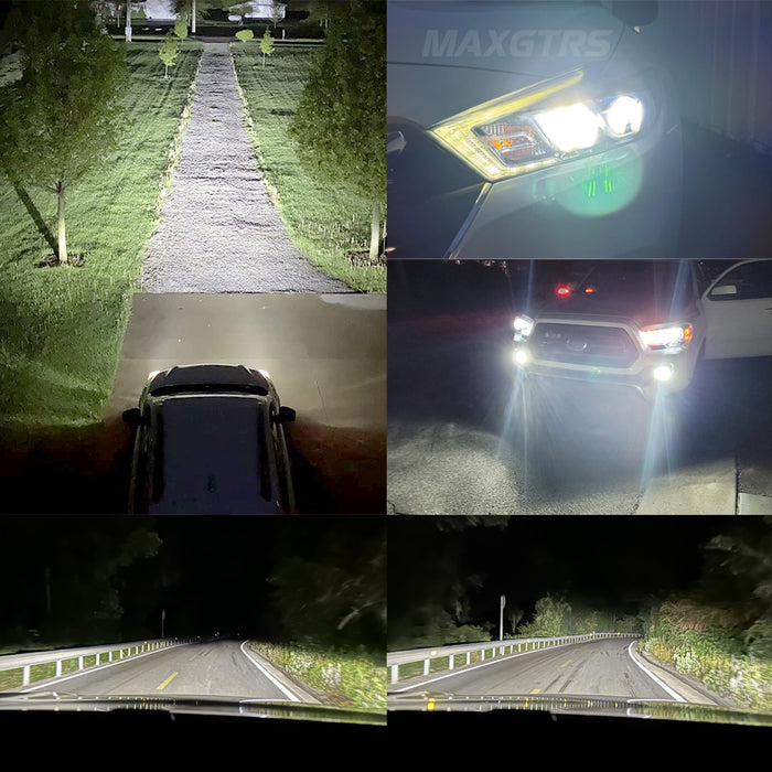 2X H4 LED Canbus Headlights 12V 9003 HB2 Hi/Lo Beam Motorcycle Headlamp Fanless H4 LED Bulb for Lada Honda Toyota Ford