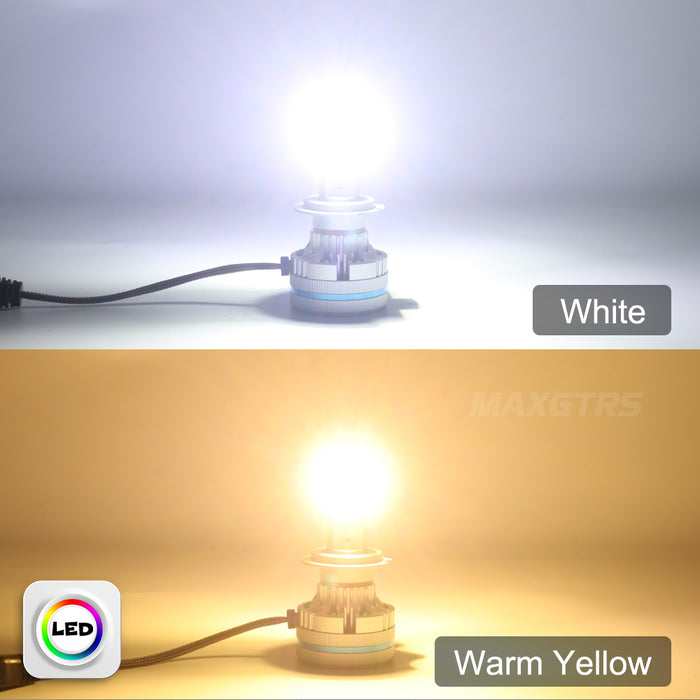 2x 110W Turbo LED 3 Sides Shine H7 H4 H11 Led Lamp Tube Lights H8 HB3 9005 HB4 9006 9012 12V Canbus Car Led Headlight Bulb For Projector Lens
