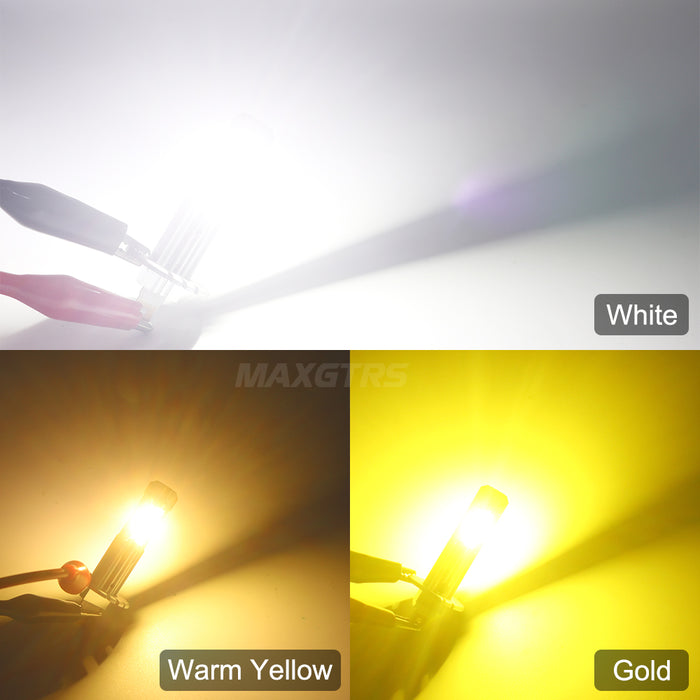 2× H1 Auto lights Car Led Bulbs 3570 Chip 6500K/4300K Wireless Fog Lamp Car Headlight