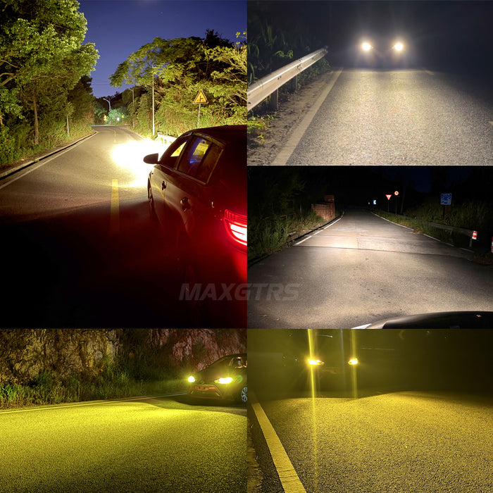 2× H1 Auto lights Car Led Bulbs 3570 Chip 6500K/4300K Wireless Fog Lamp Car Headlight
