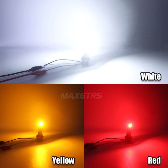 2x 2000LM Canbus T15 T16 LED Reverse Lights W16W Car Back Up Rear Turn Signal Lamp 912 921 White Red Yellow Amber Super Bright