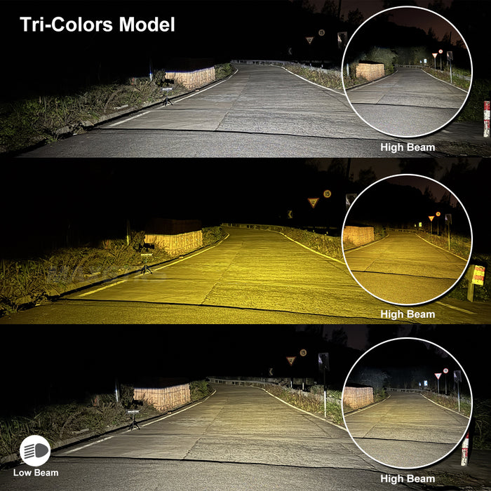 2x 3 Inch Car Bi LED Projector Lens Fog Light 12V 110W 6000K High/Low Beam For Toyota Honda Nissan Ford Universal Fog Lamp Retrofit