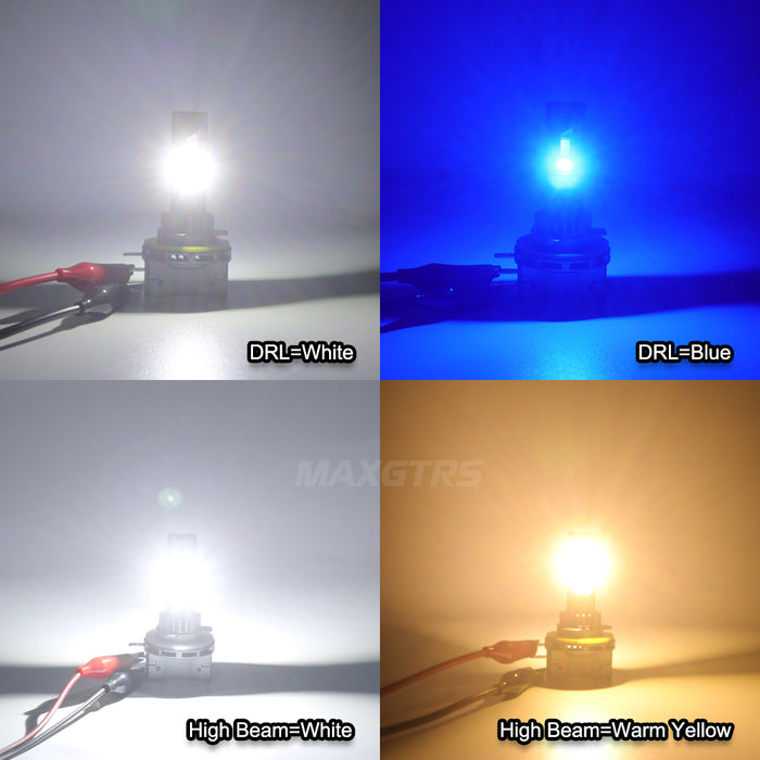 2x H15 LED Bulbs Canbus No Error 90W 30000LM CSP Car Lights for Audi Mercedes Benz Volkswagen Golf Daytime Running Lights
