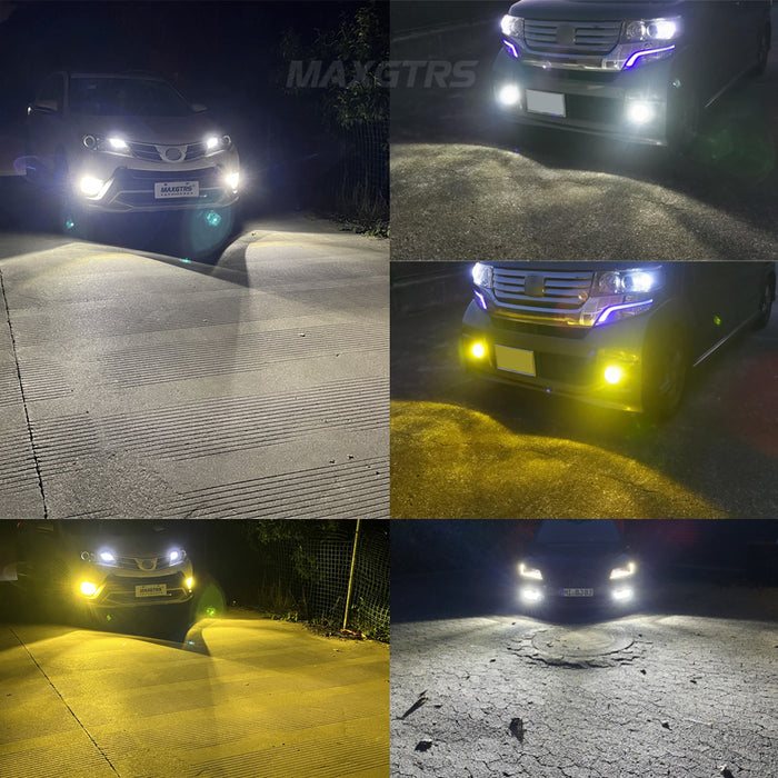 2x Car Led Fog Light Bulb for Toyota COROLLA CROWN YARIS AQUA Harrier NAOH PRIUS HONDA Civic 3000K 6000K Replace Original Lamp