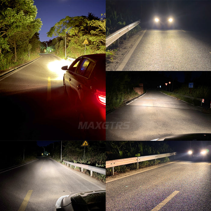 2× 16000LM H1 LED Headlight Canbus Car Fog Light 6500K Super White 12V 52W Plug and Play Mini Size