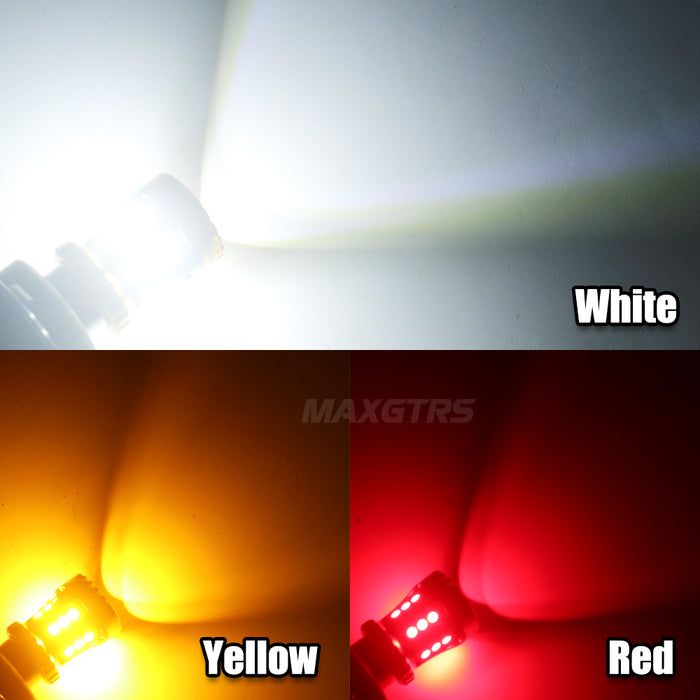 2x S25 P21W BA15S 7443 W21/5W 1157 1156 T20 7440 W21W BAY15D LED Bulbs Car Tail Lights Brake Lights Turn Signal Reverse Lamp DRL