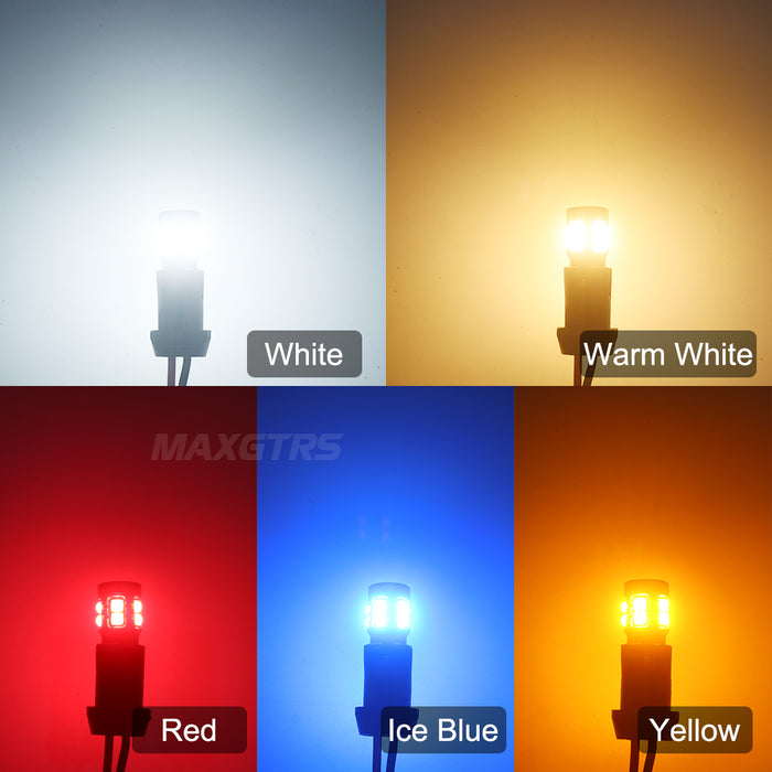 2x W5W T10 194 Canbus No Error 3030 SMD For Car Interior Parking Position Lamp Map Dome Door Trunk Glove Box Lights 6500K White 12V