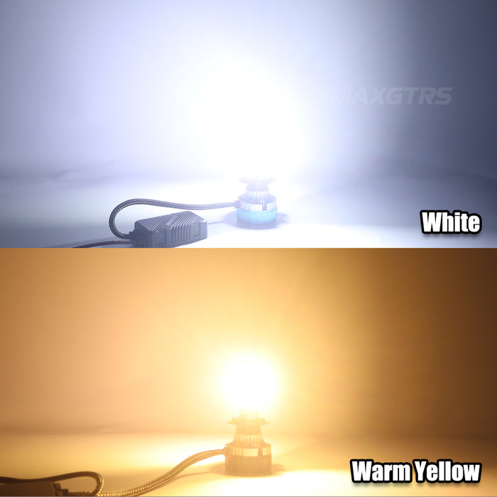 2x Three Sides Shine H7 H4 H11 Led Lamp Lens Tube Lights H8 HB3 9005 HB4 9006 9012 12V Canbus For Car Led Headlight Bulb