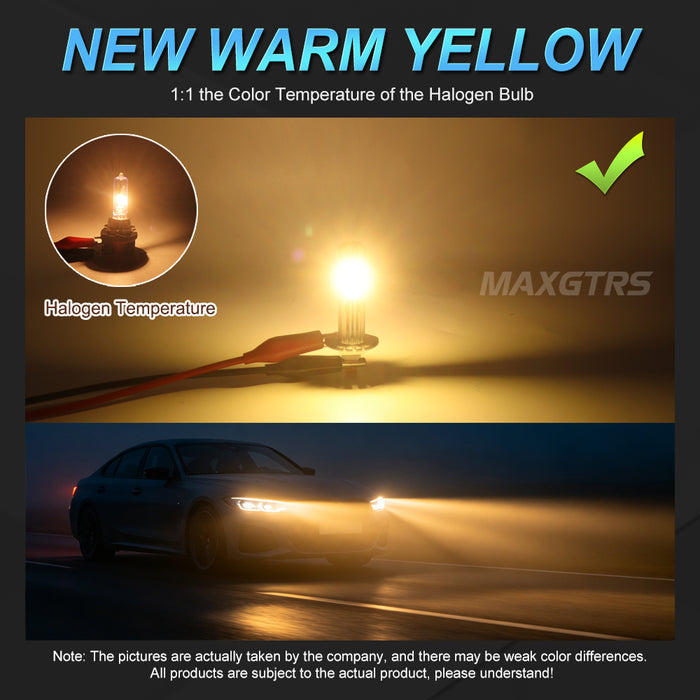 2× H1 Auto lights Car Led Bulbs 3570 Chip 6500K/4300K Wireless Fog Lamp Car Headlight