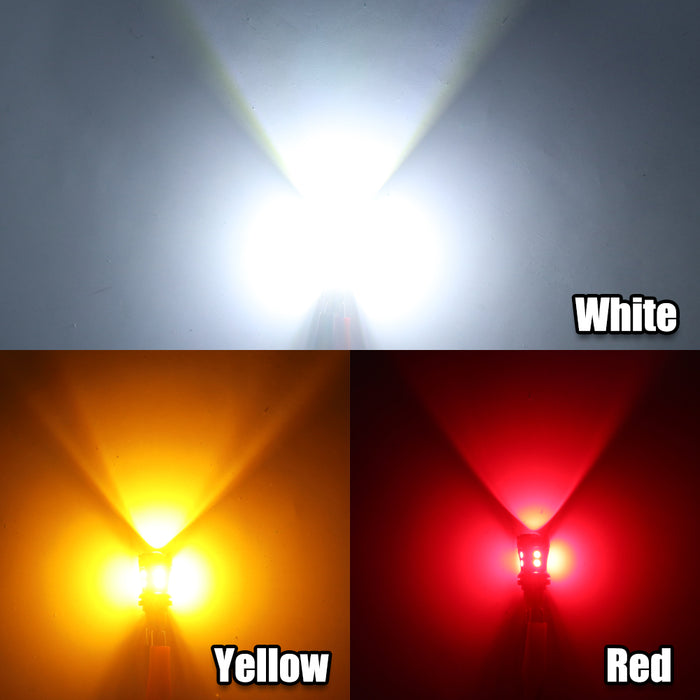 2Pcs T15 LED Bulb W16W LED Tail Lamp Canbus No Error 3030 10-SMD 912 921 LED Lights 12V Car Backup Reverse Light 2000LM 6000K