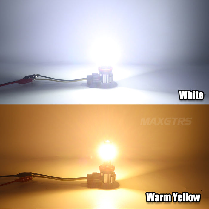 2x CANBUS H8 H11 LED Fog Light Bulbs H9 H16JP 9005 HB3 9006 HB4 9012 HIR2 4300K Warm Yellow Led Daytime Running Driving Lamp