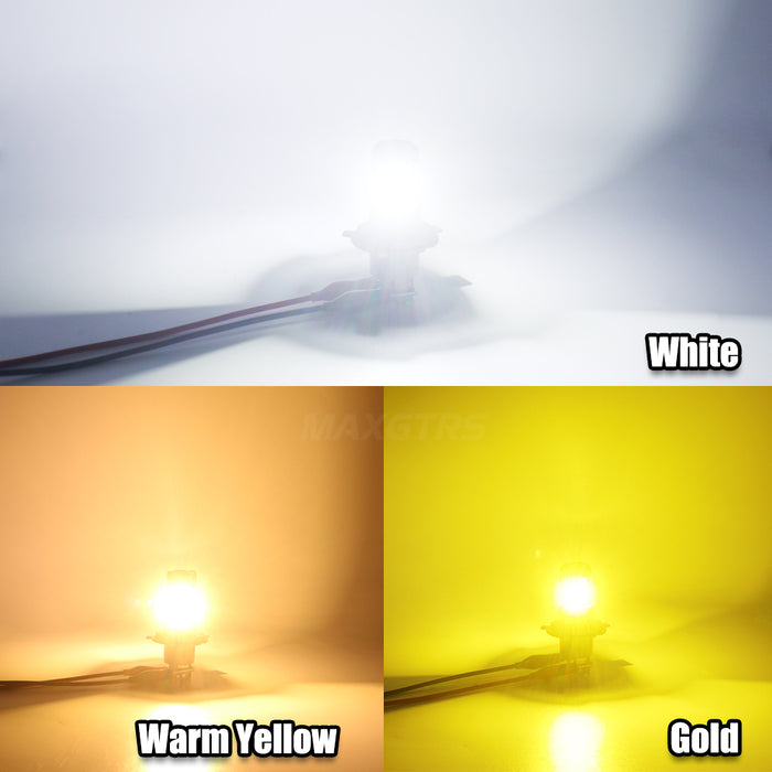 2X H4 LED Canbus Headlights 12V 9003 HB2 Hi/Lo Beam Motorcycle Headlamp Fanless H4 LED Bulb for Lada Honda Toyota Ford