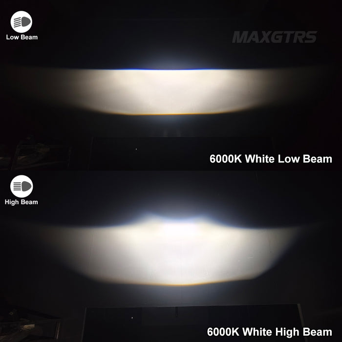 2x 3 Inch Car Bi LED Projector Lens Fog Light 12V 110W 6000K High/Low Beam For Toyota Honda Nissan Ford Universal Fog Lamp Retrofit