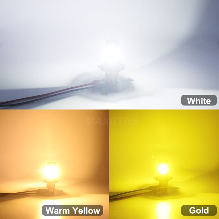 2X H4 LED Canbus Headlights 12V 9003 HB2 Hi/Lo Beam Motorcycle Headlamp Fanless H4 LED Bulb for Lada Honda Toyota Ford