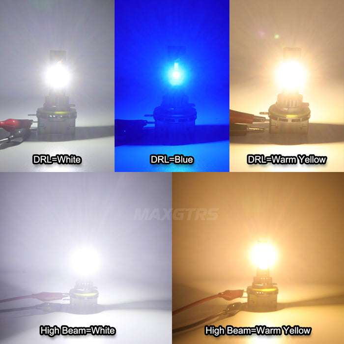 2x H15 LED Bulbs Canbus No Error 90W 30000LM CSP Car Lights for Audi Mercedes Benz Volkswagen Golf Daytime Running Lights