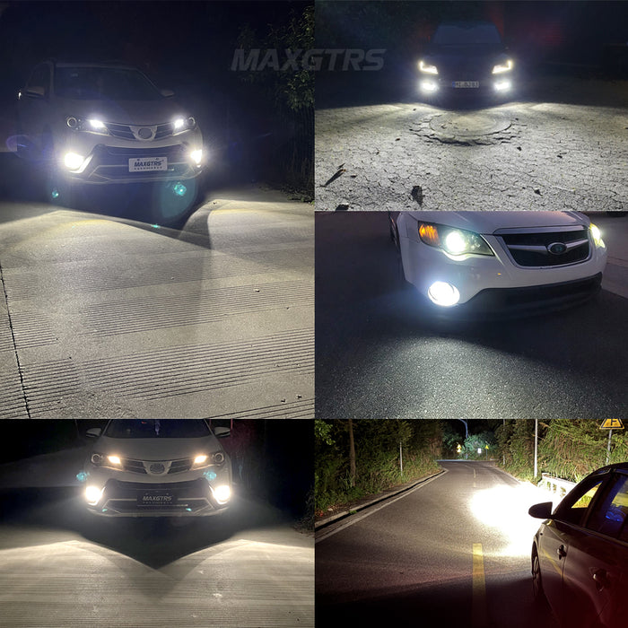 2x CANBUS H8 H11 LED Fog Light Bulbs H9 H16JP 9005 HB3 9006 HB4 9012 HIR2 4300K Warm Yellow Led Daytime Running Driving Lamp