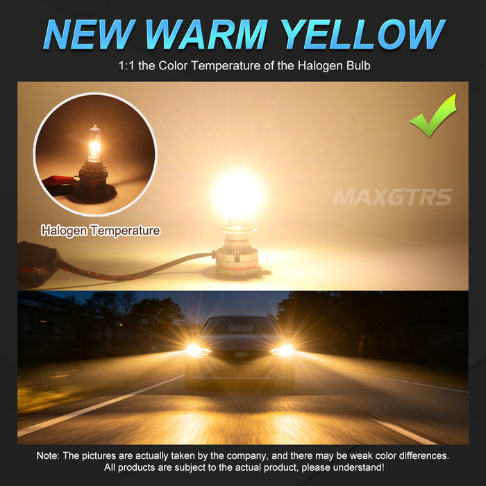 2x 3 Sides Shine H7 H4 H11 Led Lamp Tube Lights H8 HB3 9005 HB4 9006 9012 12V Canbus Car Led Headlight Bulb For Projector Lens