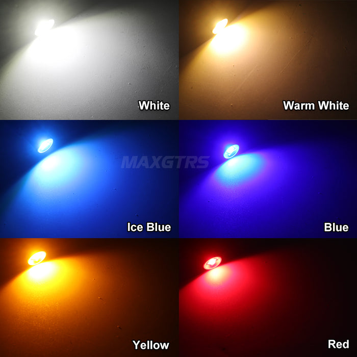 2x Super Bright T10 LED W5W 3535 Chips Car Side Interior lights Bulb 194 168 Auto White/Yellow/Red Parking Marker Dome Lamps