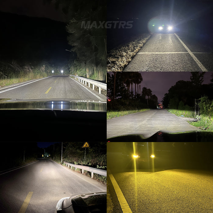 2× Turbo H7 LED Front Headlight Bulbs 28000LM CANBUS Mini Size H7 LED High Low Beam Vehicle Lighting 6500K White 12V