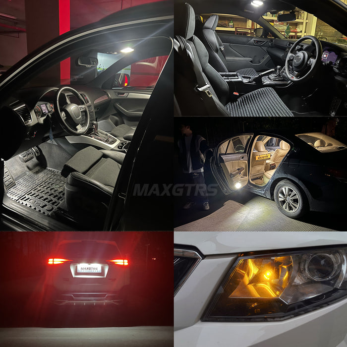 2x T10 LED W5W 3020 Chips Canbus No Error Car Side Interior lights Bulb 2825 194 168 Auto White/Yellow/Red Marker Dome Lamp