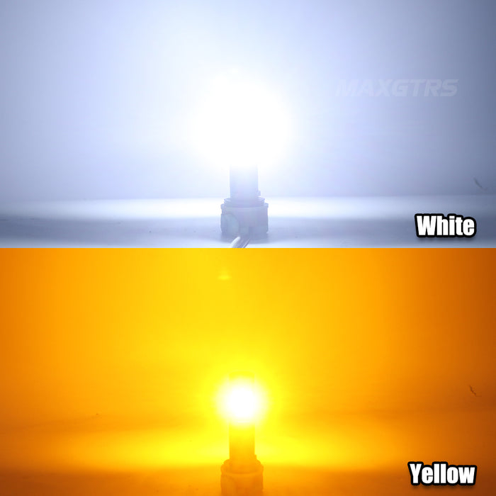 2x 4000LM Canbus T15 T16 Fan LED Reverse Lights W16W Car Rear Turn Signal Bulb Lamp 912 921 White Amber Yellow