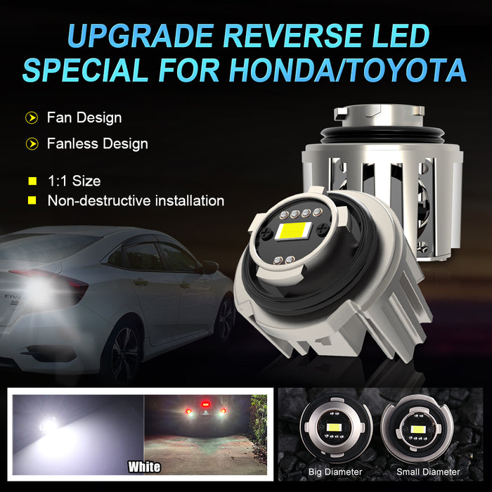 2x LED LW5B Bulbs for Toyota Hilux 2020+ Yaris Cross Yaris IV XP210 Corolla E210 Car Backup Light Reverse Light Canbus No Error