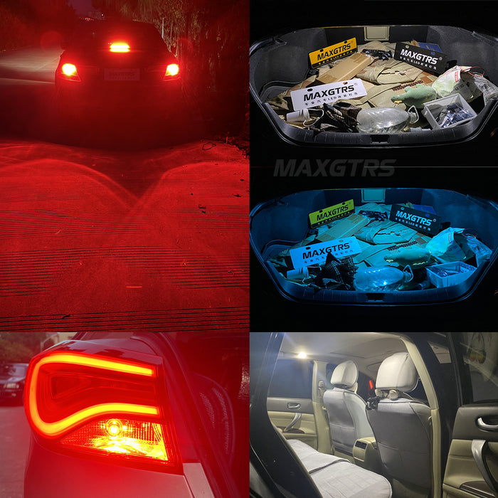 2x W5W T10 194 Canbus No Error 3030 SMD For Car Interior Parking Position Lamp Map Dome Door Trunk Glove Box Lights 6500K White 12V